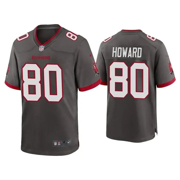 Men Tampa Bay Buccaneers #80 O.J. Howard Nike Grey Game NFL Jersey->tampa bay buccaneers->NFL Jersey